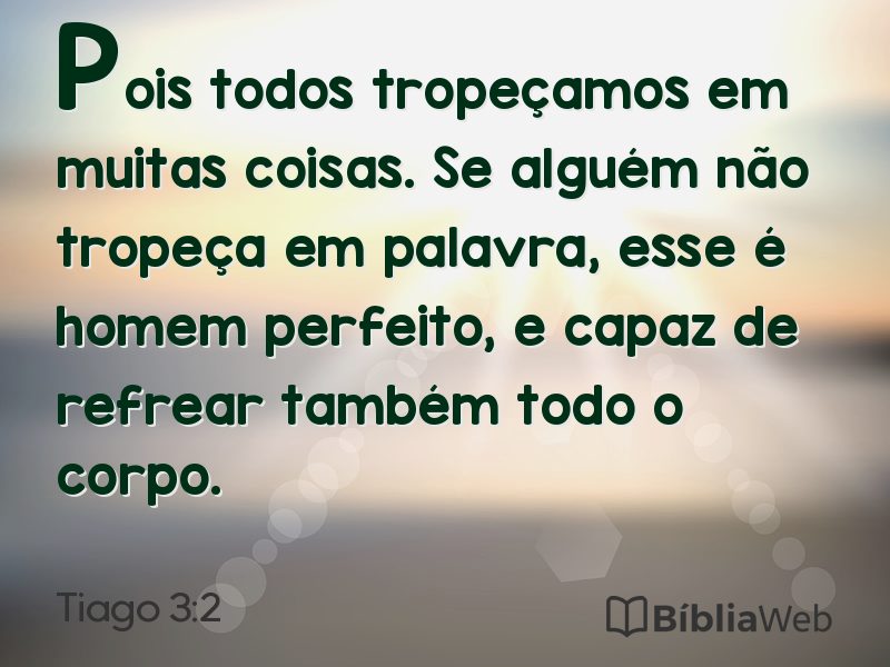 Tiago 3:2 em imagem para compartilhar