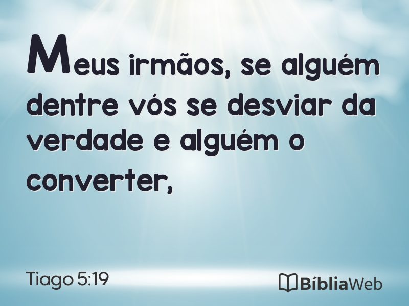 Tiago 5:19 em imagem para compartilhar