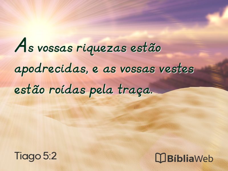 Tiago 5:2 em imagem para compartilhar