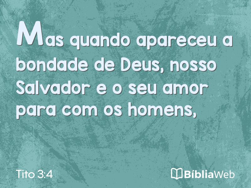 Tito 3:4 em imagem para compartilhar