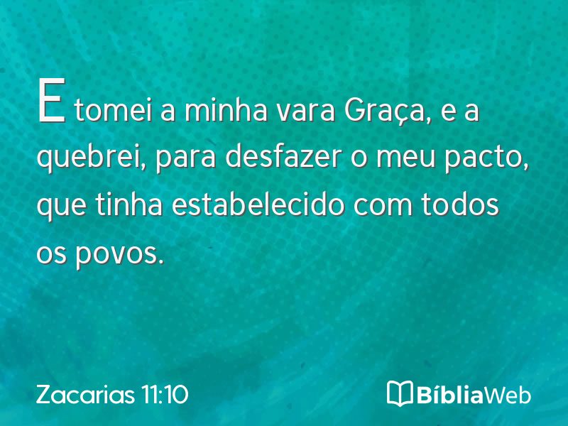 Zacarias 11:10 em imagem para compartilhar