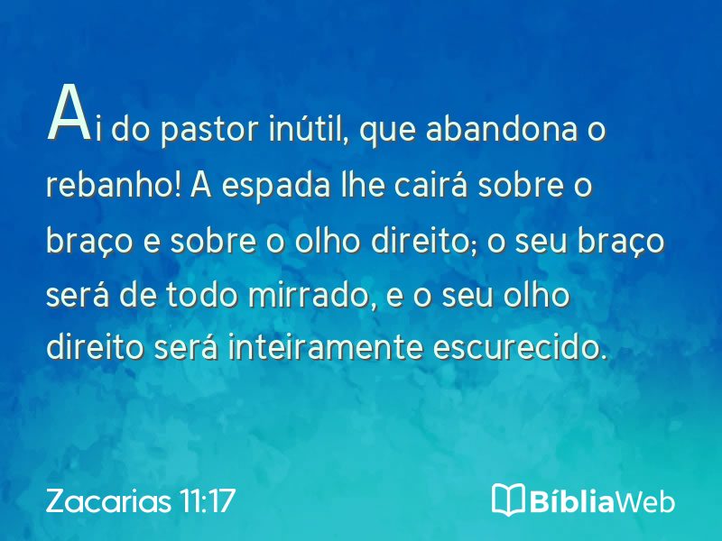 Zacarias 11:17 em imagem para compartilhar