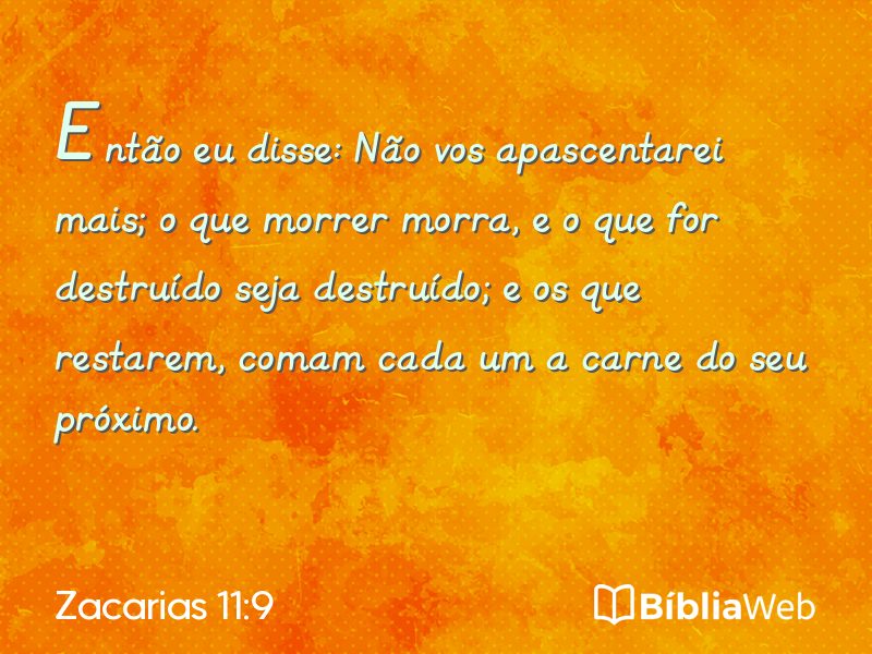 Zacarias 11:9 em imagem para compartilhar