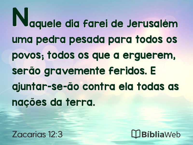 Zacarias 12:3 em imagem para compartilhar