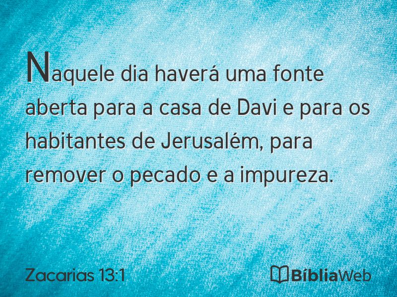 Zacarias 13:1 em imagem para compartilhar