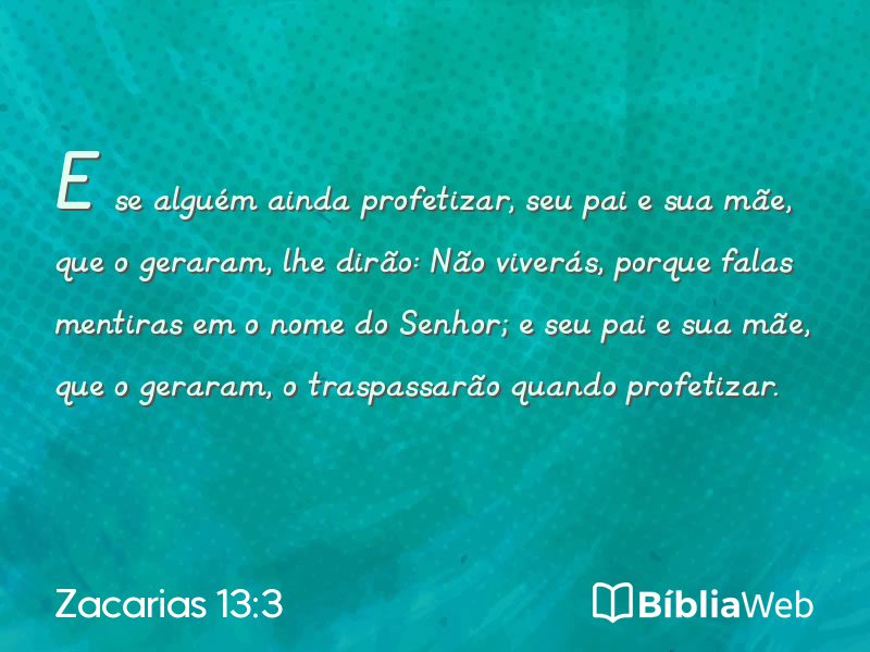 Zacarias 13:3 em imagem para compartilhar