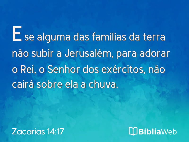 Zacarias 14:17 em imagem para compartilhar