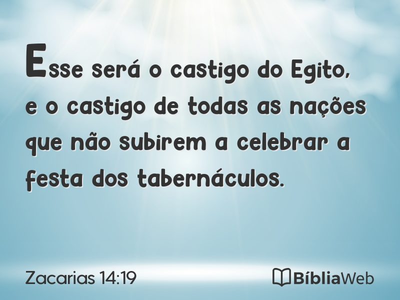 Zacarias 14:19 em imagem para compartilhar
