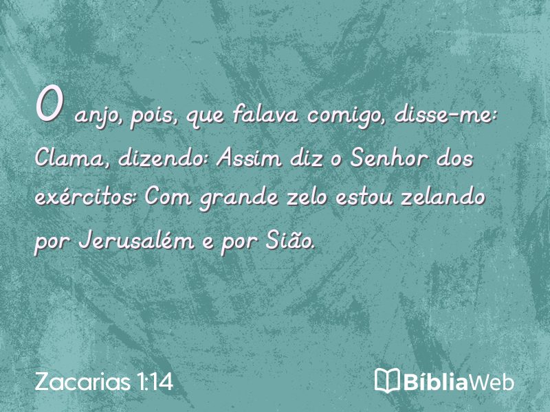 Zacarias 1:14 em imagem para compartilhar