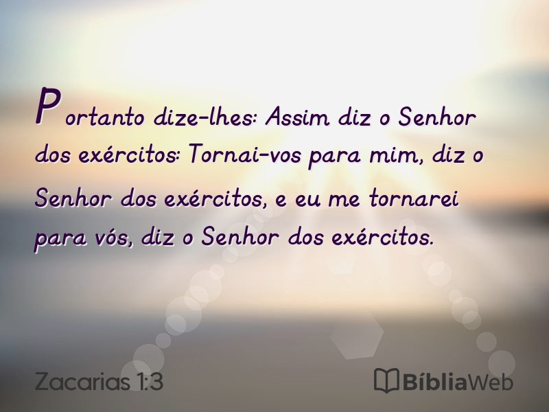 Zacarias 1:3 em imagem para compartilhar