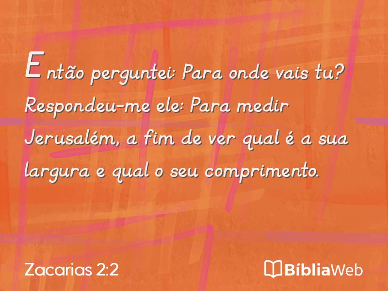 Zacarias 2:2 em imagem para compartilhar