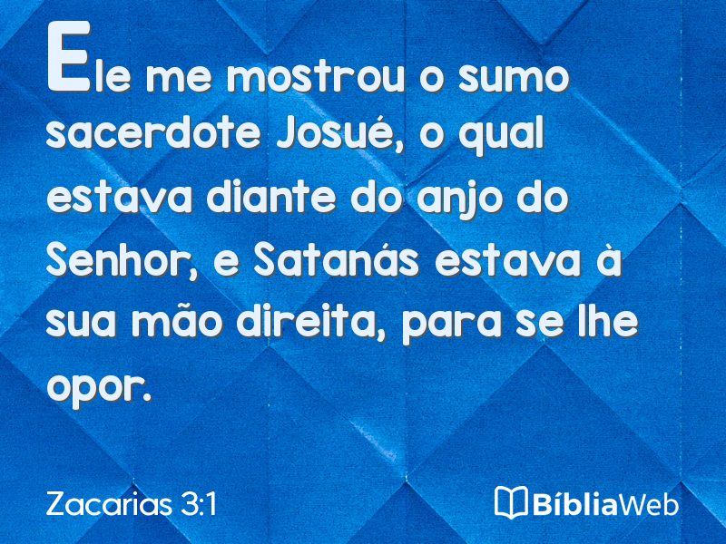 Zacarias 3:1 em imagem para compartilhar
