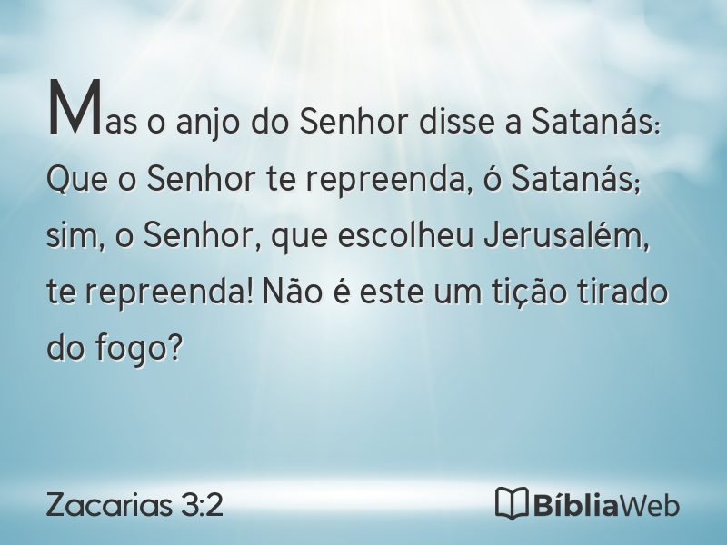 Zacarias 3:2 em imagem para compartilhar