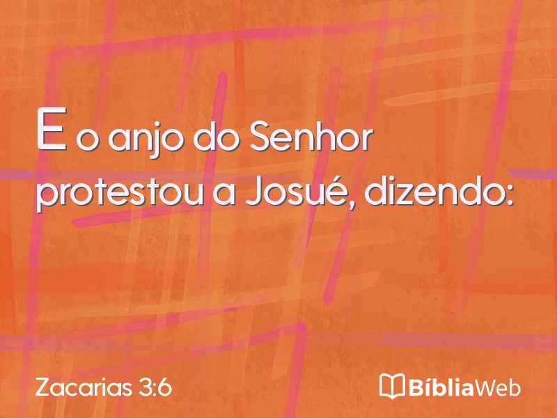 Zacarias 3:6 em imagem para compartilhar