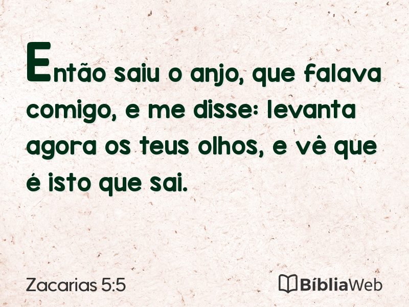 Zacarias 5:5 em imagem para compartilhar