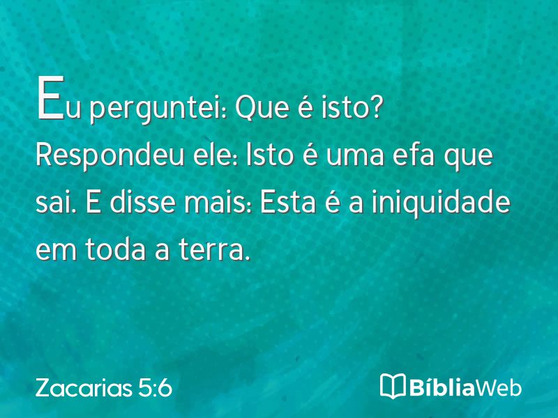 Zacarias 5:6 em imagem para compartilhar