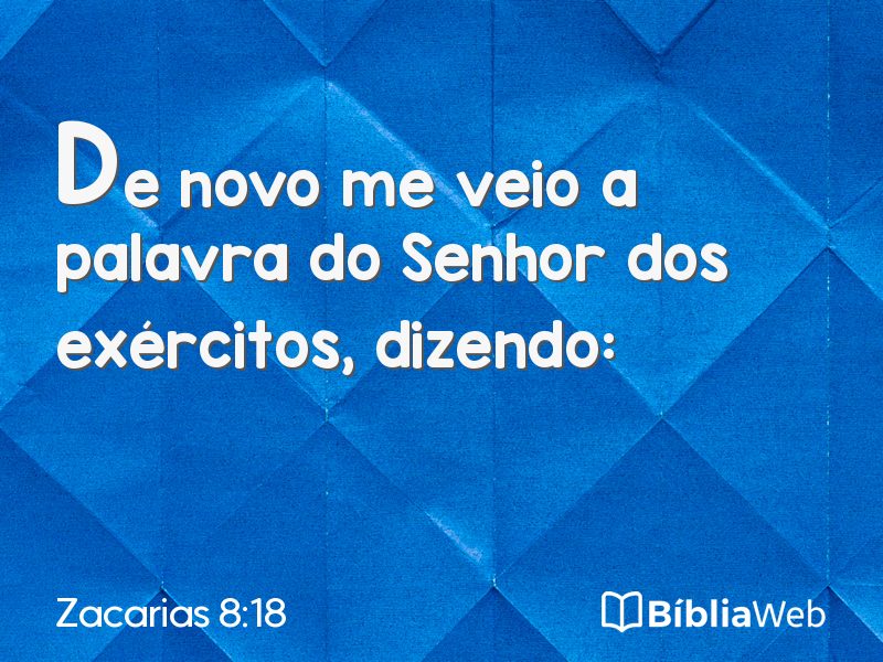 Zacarias 8:18 em imagem para compartilhar