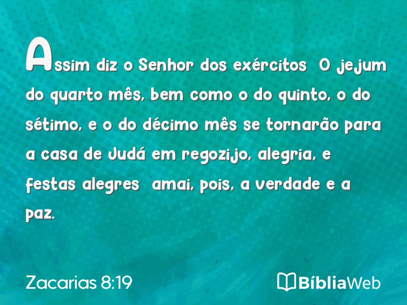 Zacarias 8:19 em imagem para compartilhar