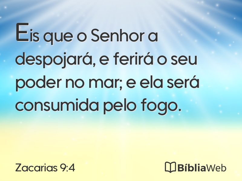Zacarias 9:4 em imagem para compartilhar