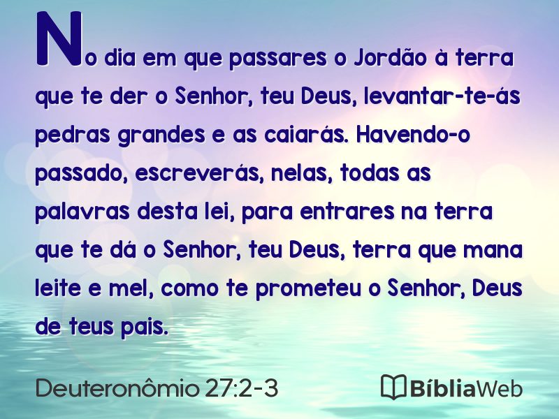 Deuteronômio 27:2-3 em imagem para compartilhar