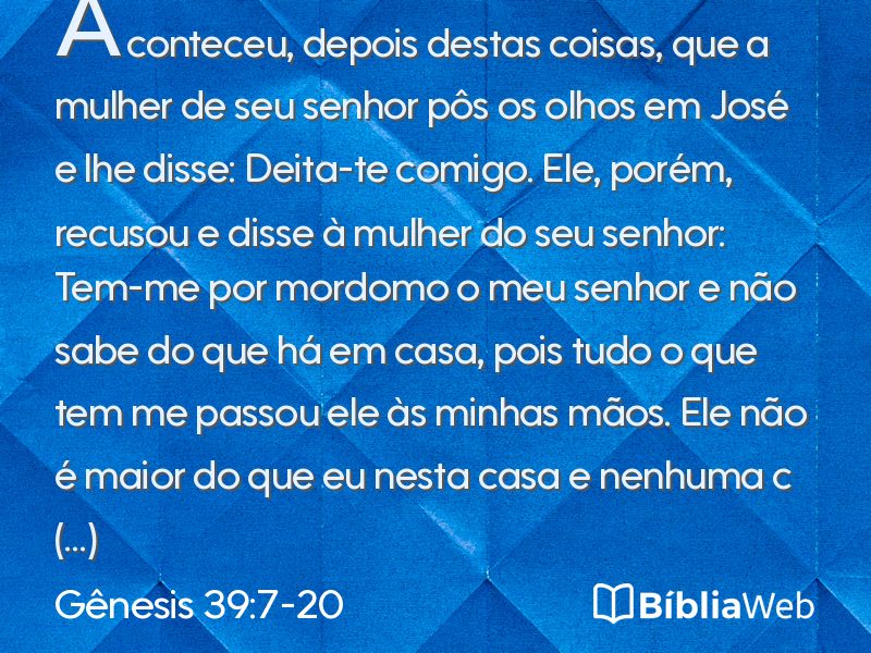 Gênesis 39:7-20 em imagem para compartilhar