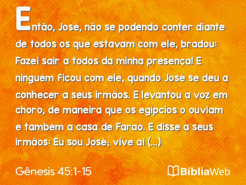 Gênesis 45:1-15 em imagem para compartilhar