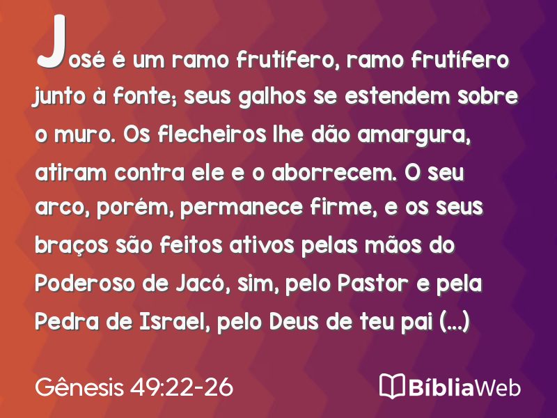 Gênesis 49:22-26 em imagem para compartilhar
