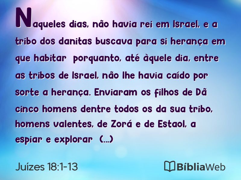 Juízes 18:1-13 em imagem para compartilhar