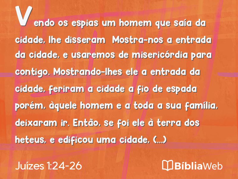 Juízes 1:24-26 em imagem para compartilhar
