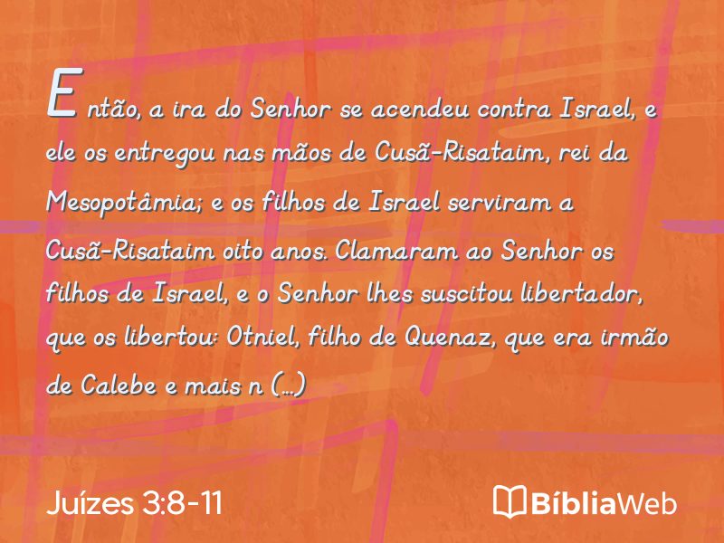 Juízes 3:8-11 em imagem para compartilhar