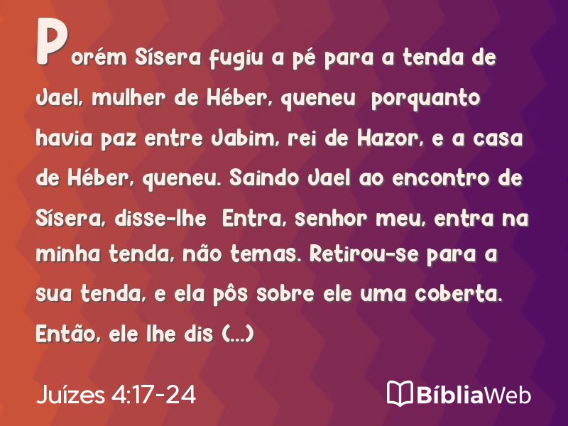 Juízes 4:17-24 em imagem para compartilhar