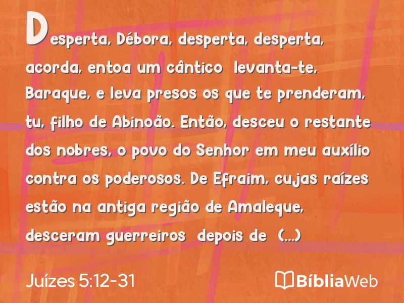 Juízes 5:12-31 em imagem para compartilhar