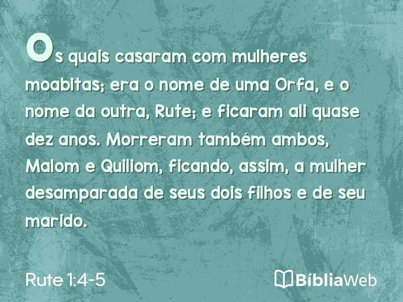 Rute 1:4-5 em imagem para compartilhar