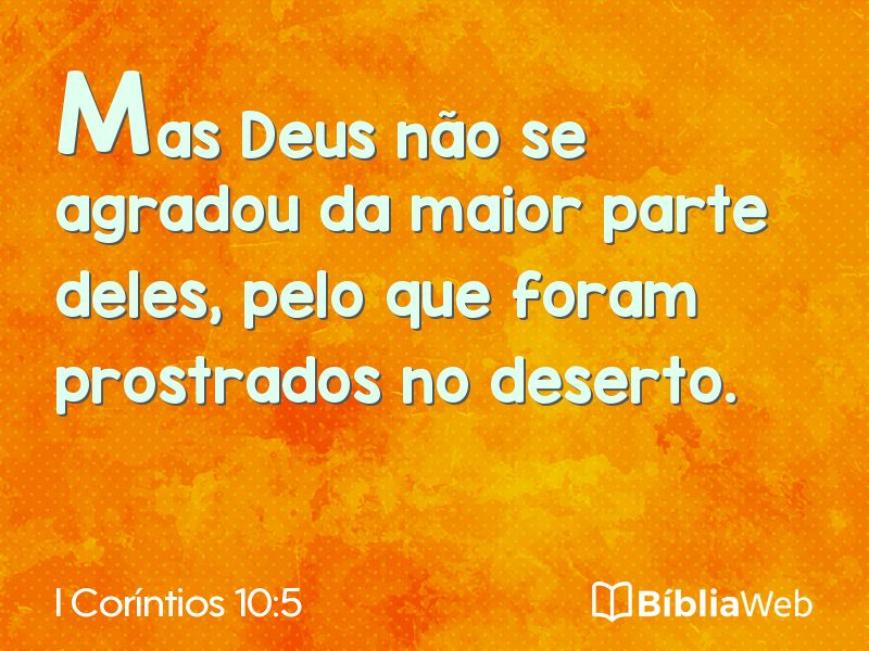 I Coríntios 10:5 em imagem para compartilhar