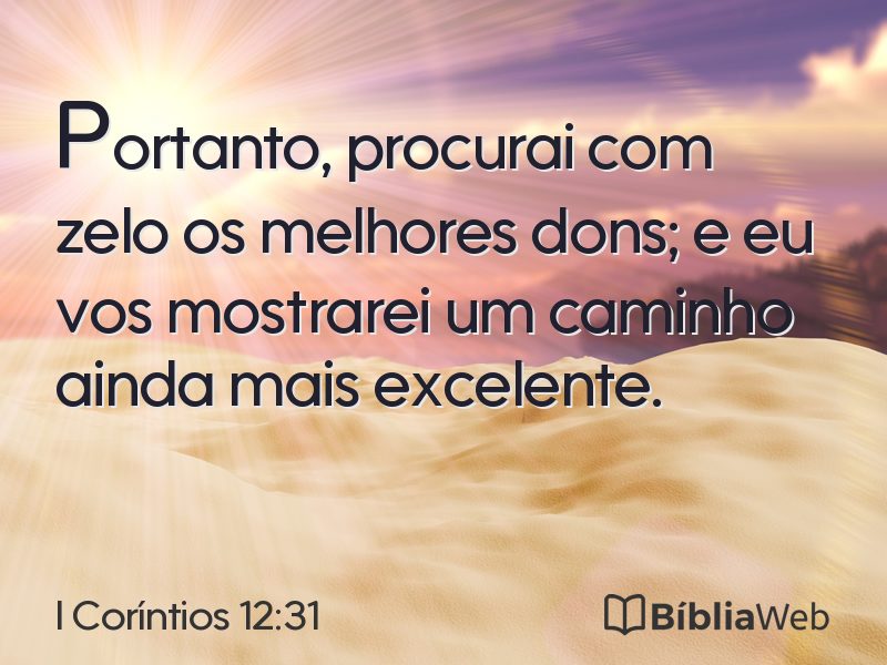 I Coríntios 12:31 em imagem para compartilhar