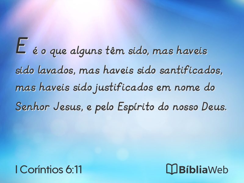 I Coríntios 6:11 em imagem para compartilhar