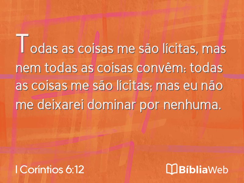 I Coríntios 6:12 em imagem para compartilhar