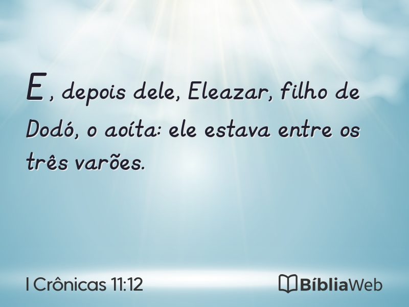 I Crônicas 11:12 em imagem para compartilhar