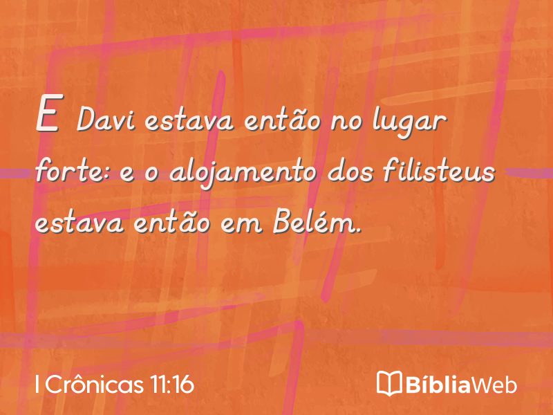I Crônicas 11:16 em imagem para compartilhar