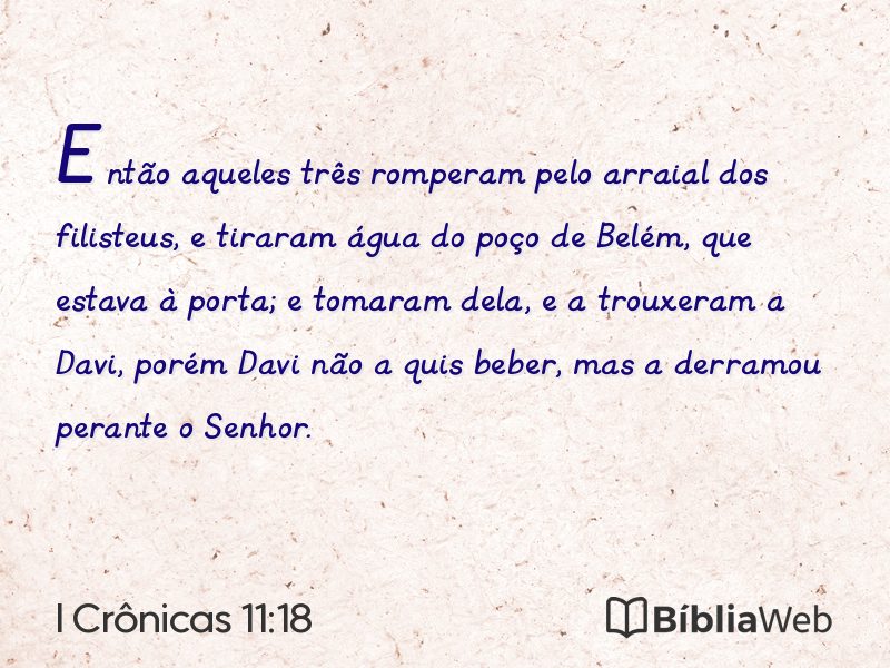 I Crônicas 11:18 em imagem para compartilhar