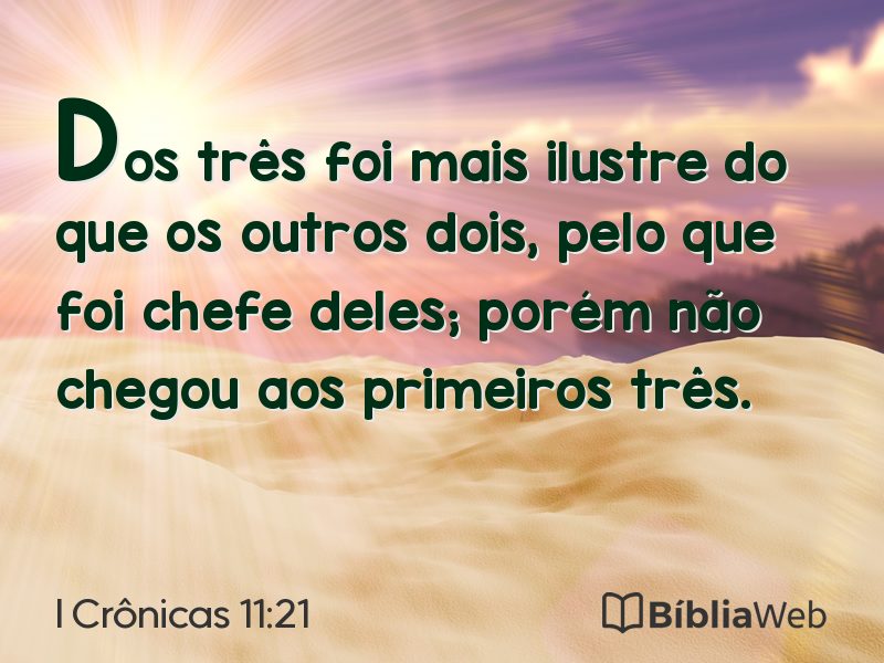 I Crônicas 11:21 em imagem para compartilhar
