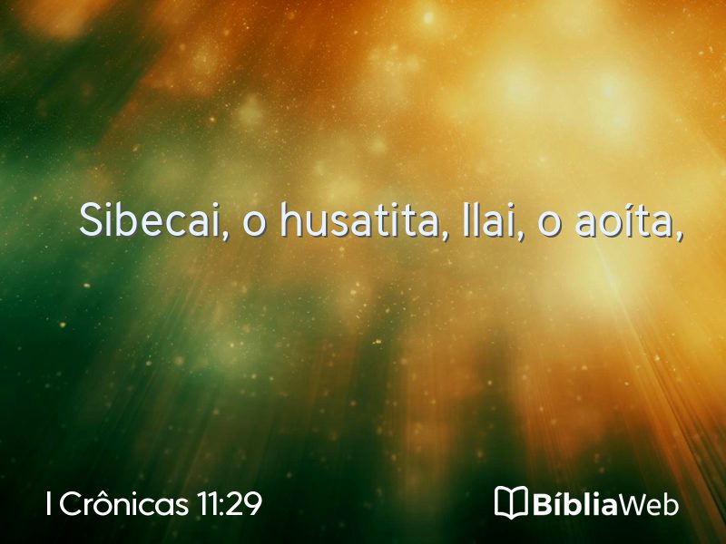 I Crônicas 11:29 em imagem para compartilhar