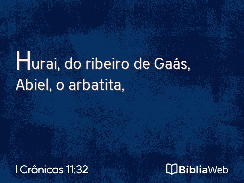 I Crônicas 11:32 em imagem para compartilhar