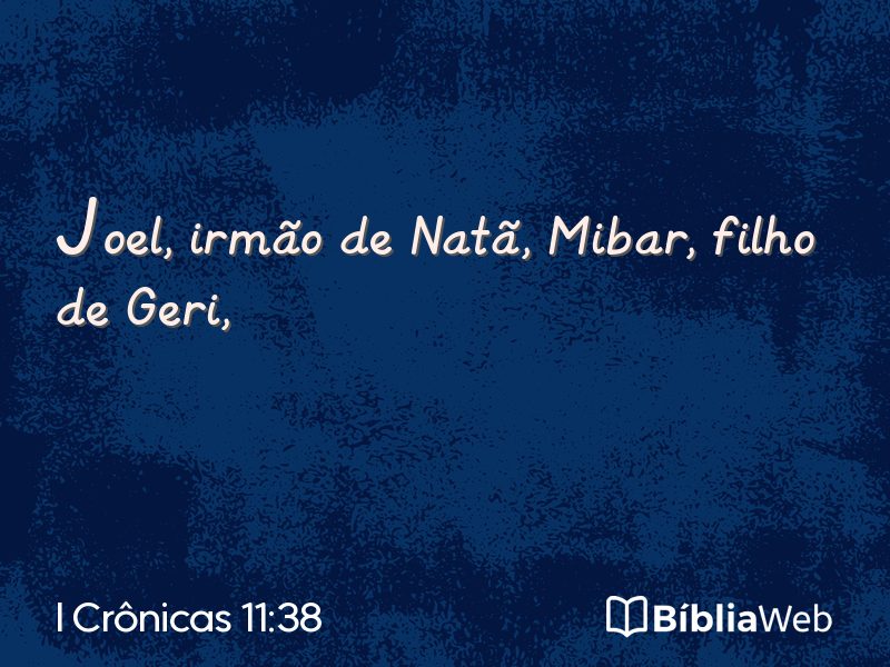 I Crônicas 11:38 em imagem para compartilhar