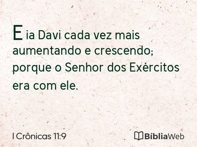 I Crônicas 11:9 em imagem para compartilhar