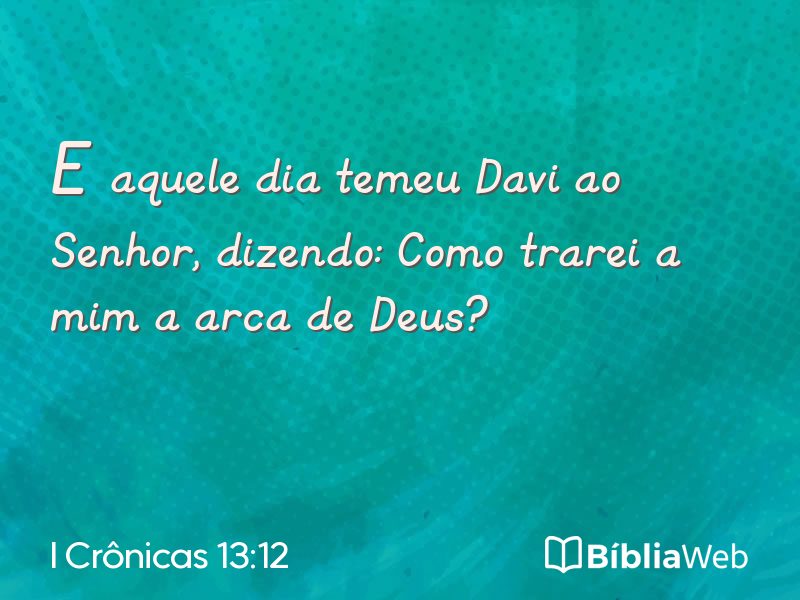I Crônicas 13:12 em imagem para compartilhar
