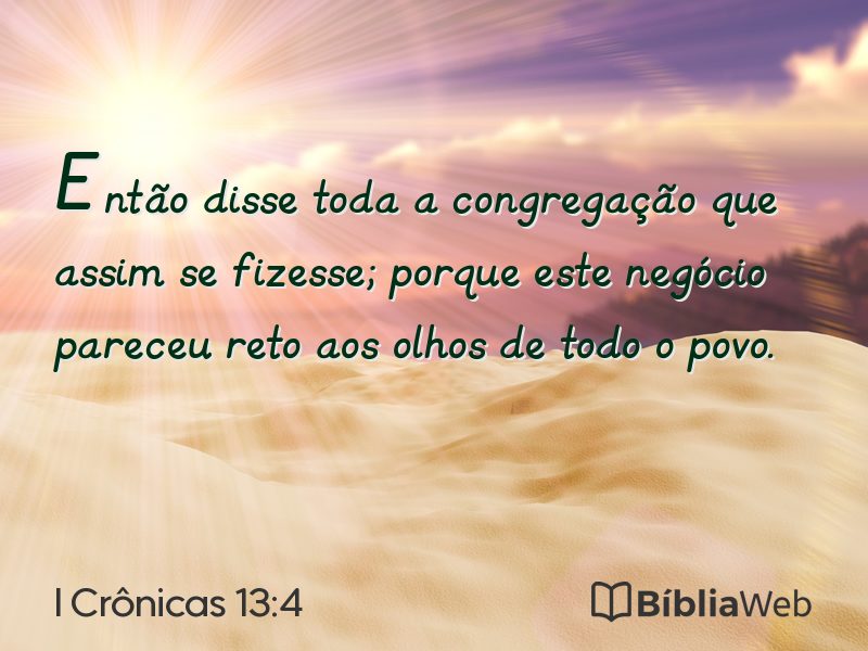 I Crônicas 13:4 em imagem para compartilhar