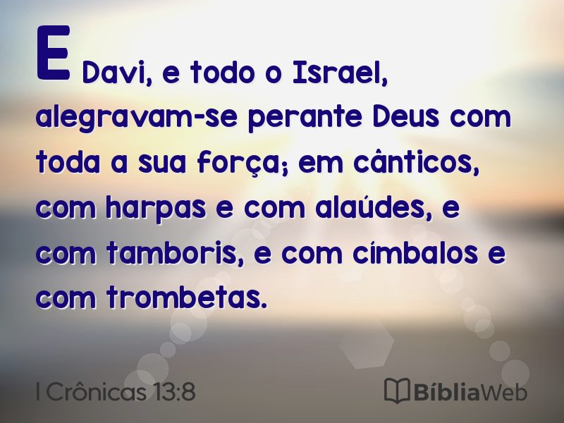 I Crônicas 13:8 em imagem para compartilhar