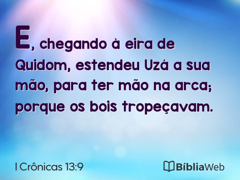 I Crônicas 13:9 em imagem para compartilhar