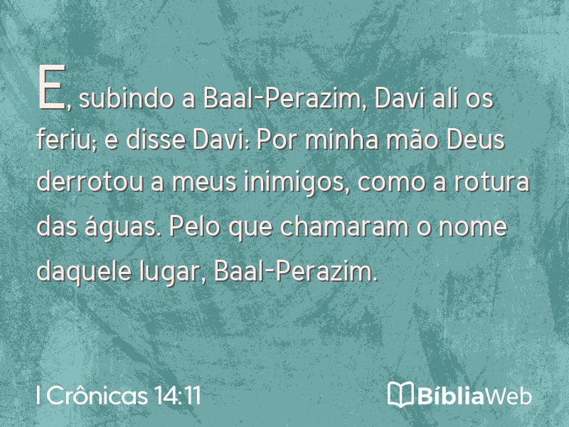 I Crônicas 14:11 em imagem para compartilhar
